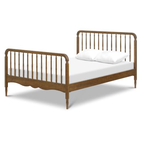 Image of Namesake Liberty Spindle Full Bed in Natural Walnut | Vintage Spindle Bed for Boys & Girls Bedroom, Solid Wood, Greenguard Gold & FSC Certified, No Box Spring Needed