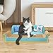Bothyi Cat Scratcher Sofa Bed,Cardboard Lounge Home Cat Scratching Toy Household Scratching Pad Scratching Board for Kitten Playing