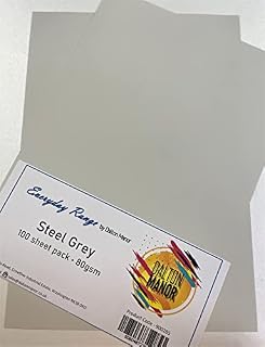 100 SHEET PACK A4 DALTON MANOR 80gm PAPER- STEEL GREY