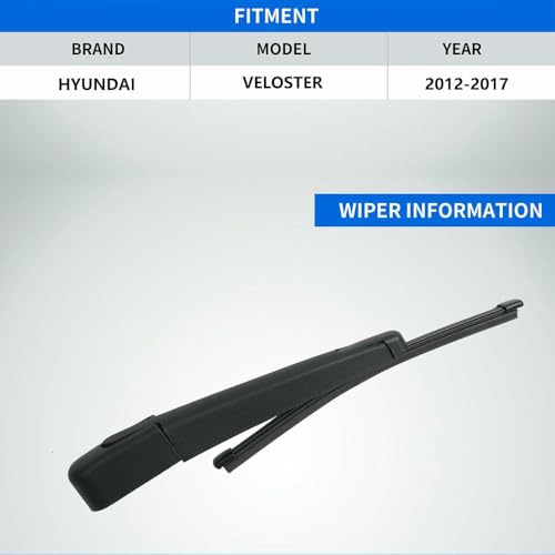 Essuie-glace arrière avec bras pour Hyundai Veloster 2012-2017