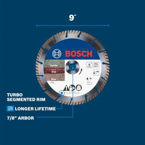 BOSCH DB944 9 in. Premium Turbo Segmented Rim Diamond Wheel - image 2