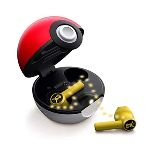 ADWA Pokémon Écouteurs sans fil Bluetooth 5.0 avec suppression du bruit