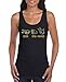 Comedy Shirts - Schere,Stein, Paar Bier - Damen Tank Top - Schwarz/Gold Gr. M