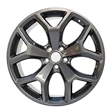LUNEGUE New 20x8' 20 Inch Charcoal Grey Aluminum Alloy Wheel Rim Fits for Dodge...