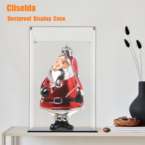 Image of Cliselda Large Acrylic Display Case 10x10x16 inch for Collectibles | Sturdy Clear Acrylic Display Box Trophy Case Countertop Box , Assemble Dustproof Protection Showcase for Models Figures Doll