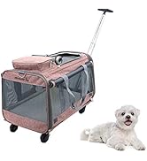 Tineer Multifunktions-Handtasche Pet Dog Travel Carrier Kinderwagen mit abnehmbaren Rädern, Pet C...