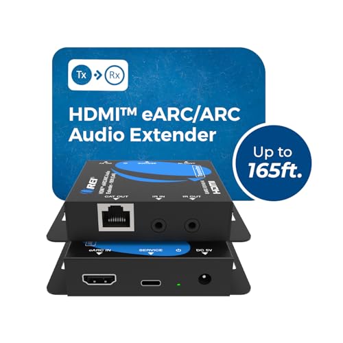 OREI eARC Audio Only HDMI Extender Balun Over Single CAT5e/6/7 ARC Audio Return Channels Through HDMI Up to 165 Ft - PoC, CEC Control by OREI - Image 2