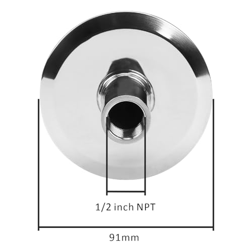 Image of DERNORD Sanitary Rotary Spray Ball 3 inchTC X 1 /2 inchFNPT CIP Tank Cleaning Ball