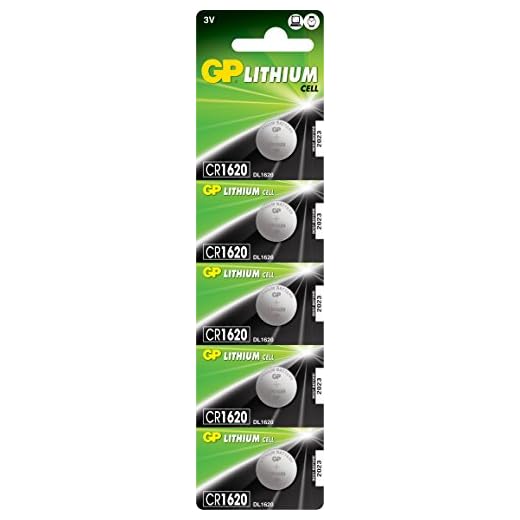 GP Knappcell Litium CR1620 5-pack