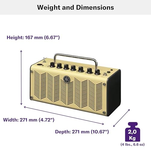 YAMAHA THR5H - Amplificador de Guitarra de 10W, Marfil - imagen 4