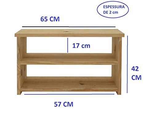 Banco e Sapateira para Entrada de Casa Porta Sapatos Em Madeira Rustico