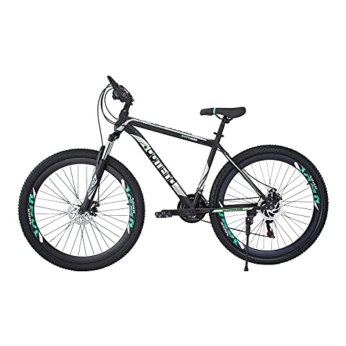 Amardeep cycles AMN800 Gear Bicycle - Mountain Sports Bike for Adults - MTB Gear Dual Disc Break - 85% Assebled (Green)