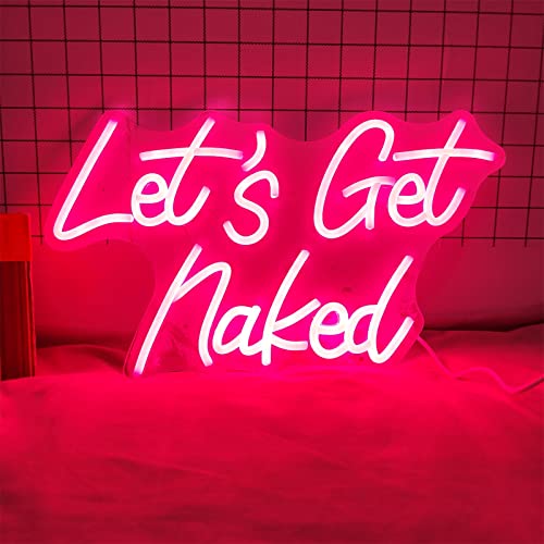 ▭ȕǃv Let's Get Naked LED lITCA\ȃp[eB[CgAǊ|ŔviCg 45X26cmAsN