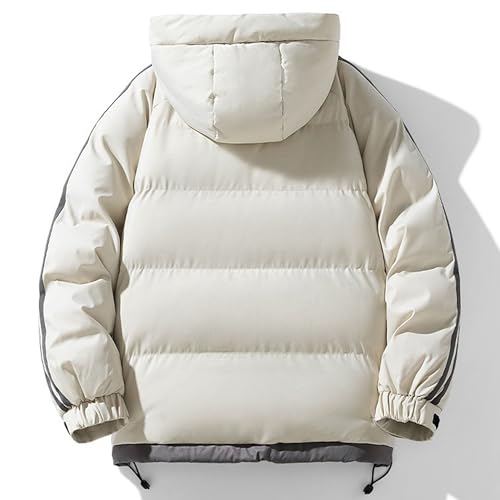 Doudoune homme à capuche imperméable veste chaude hiver