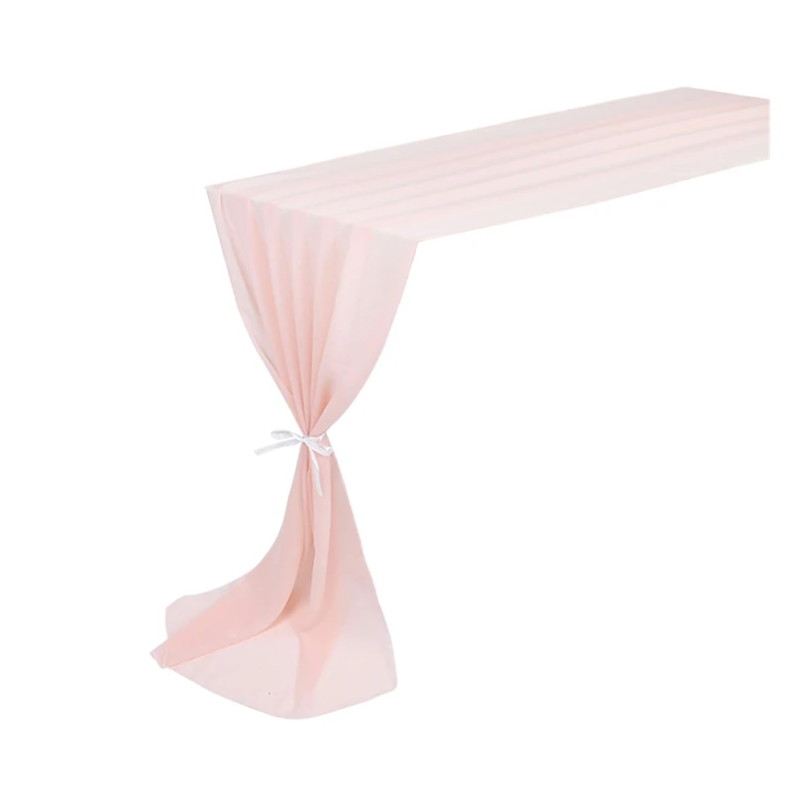 Chiffon Table Runner 70x300cm Chiffon Table Runner Romantic For Wedding Birthday Party Bridal Valentine's Day Decoration(Deep pink)