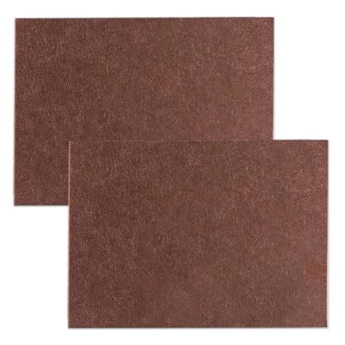 Image of HASTHIP 2Pcs Furniture Pads 21x30cm Non-Adhesive Square Felt Furniture Pads Thicken Noise Reduction Floor Protector Customized Cuttable Felt with Double-Side Adhesive Sticker