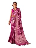 Motif : un beau sari coloré est bien conçu avec un tissu de soie banarasi georgette de qualité supérieure avec un travail zari doré et un imprimé traditionnel. Il a un beau Pallu riche avec un design tissé doré zari. Longueur du sari : 6,3 m et longueur du chemisier : 0,8 m