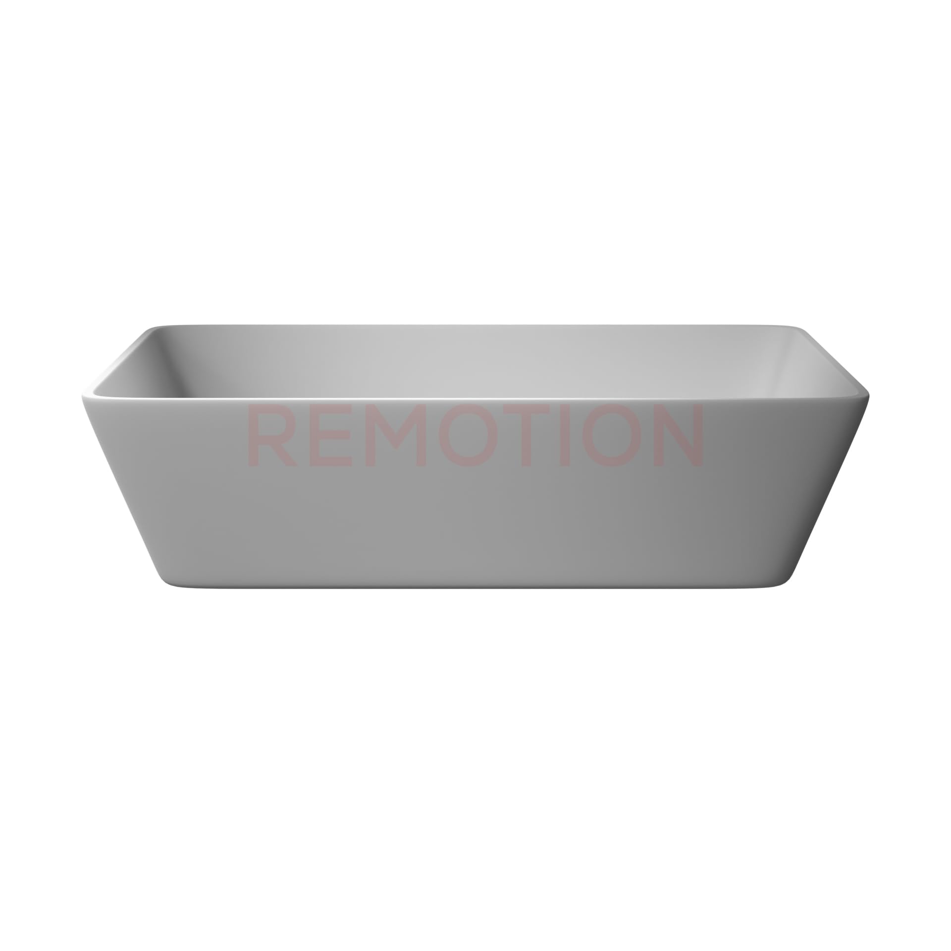 REMOTION Quartz Wash Basin Countertop | Tabletop Quartz Sink | Wash Basin Over Counter | Vessel Sink | Wash Basin for Bathroom (18 x 13 x 5.5 Inch) (White) 4
