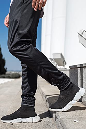 Calça Jogger KS Sportwear Treino Agasalho Cós de Elástico e Bolsos Laterais 101 Cor:Preto;Tamanho:G