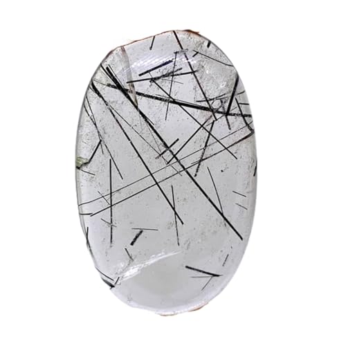 Quartz rutile noir naturel ovale : résolvez le manque d'originalité de vos bijoux faits main