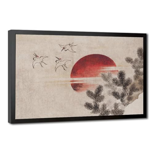 Affiches impressions sur toile Hokusai Oiseaux déco peintures murales japonaises