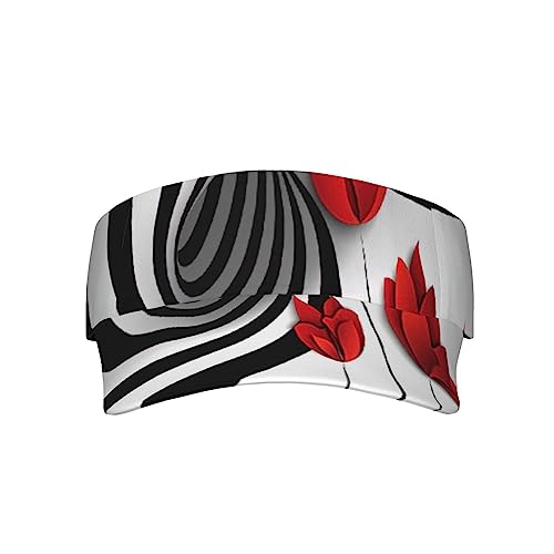 Casquette de plage rouge réglable et respirante pour les activités en plein air