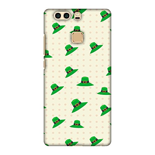 AMZER Slim Fit Handcrafted Designer Printed Snap On Hard Shell Case Back Cover for Huawei P9 Plus - Green HD Color, Ultra Light Back Case
