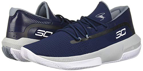 Under Armour Tênis de basquete masculino Sc 3zer0 II, Azul acadêmico (401)/Cinza (Mod), 7.5