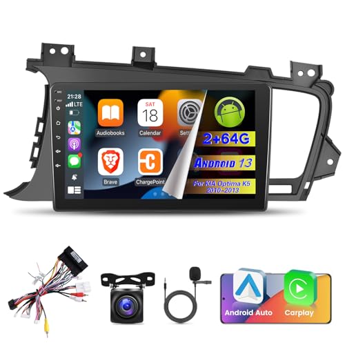 EKAT [2+64G] J[WI KIA Optima K5 2010-2013p 9C` Android 13 ^b`XN[ KIA K5XeI Carplay/Android Auto/Hi-FiI[fBI/SWC/Bluetooth/2.