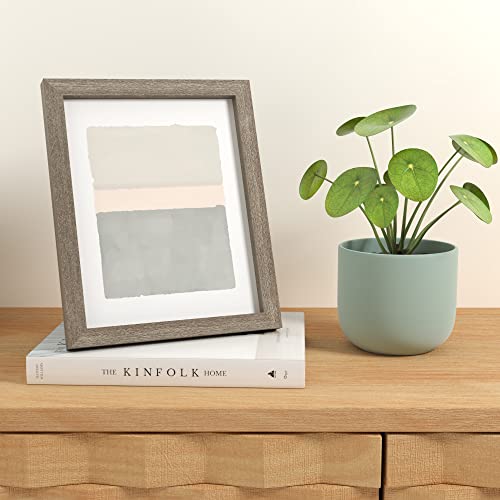 Amazon Basics Rectangular Photo Picture Frame, 8" X 10", Pack Of 5, Barnwood #TOP6
