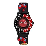 Tikkers Boys Kids Gamer Theme 3D Silicone Strap Time Teaching Watch - NTK0030