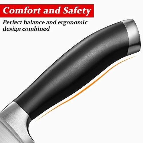 AUIIKIY Professional Chef Knife 8 Inch Forged, Ultra Sharp kitchen knife made of German High Carbon Stainless Steel,chef's knife with Ergonomic Handle