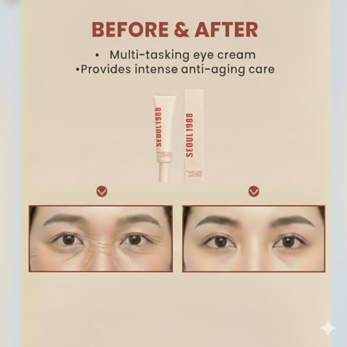 Image of Brushes Seoul 1988 Eye Cream Retinal Liposome 4% + Fermented Bean, Wrinkle Care, Anti-Aging, Skin Elasticity, Pigmentation, Brightening, Retinol for Women 30ml (Pack of 1)