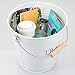 iDesign Metal Pail Trash Can for Bathroom, Bedroom, Home Office, Dorm, 10.75