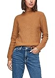 s.Oliver Damen Strickpulli mit Stehkragen brown 40