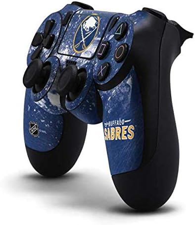 Vista 7 de Skinit - Skin para juegos para PS4 Pro/Slim Controller – licencia oficial NHL Buffalo Sabres Home Jersey