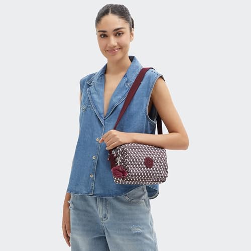 Image of Kipling Women's Abanu Medium Crossbody Bag, Lightweight, Adjustable Nylon Waist Pack with Multi-Compartment Zip Pockets