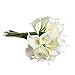 Supla Real Touch Calla Lily Artificial Silk Flower Bundle Fake Calla Lily in White with Yellow Stamens 20 Stems Per Bundle 13" Tall x 9" Diameter