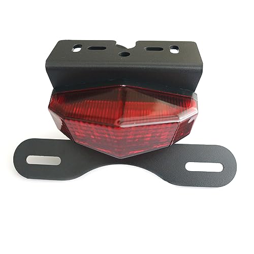 crazy sport Brake Tail Light License Plate Holder Compatible With YAMAHA TW 200 TW200 1989-2023 TW200 2021 2020 2019 2018 2017 2016 2015 2014 Motorcycle LED Tail Tidy Bracket Fender (Red)