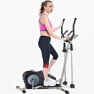 Cross Trainer Elliptical Machine Fitness Workout Cardio Training Machine Control Mute Elliptical Trainer With LCD Monitor Elliptical Machine Trainer Magnetic Cardio Workout 61x105x158cm