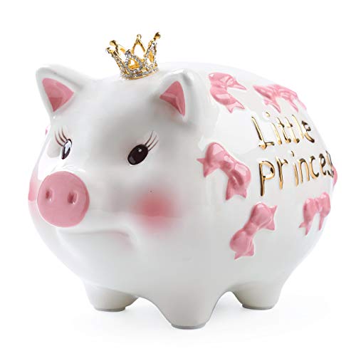 FORLONG Crown Princess Piggy Bank