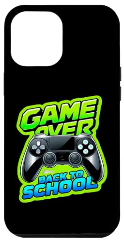 Game Over Back To School Boys Gamer Gaming Primeiro dia divertido capa para iPhone 12 Pro Max