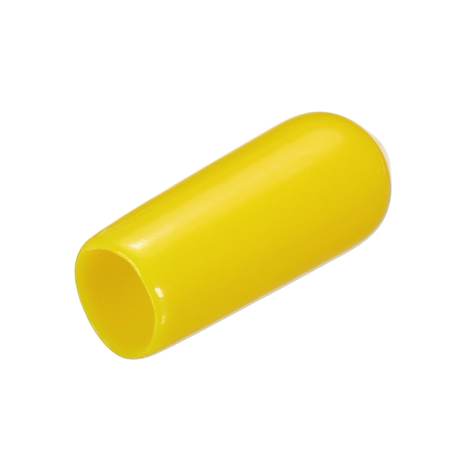uxcell 20pcs Rubber End Caps 5mm(3/16") ID Vinyl PVC Round Tube Bolt Cap Cover Screw Thread Protectors Yellow
