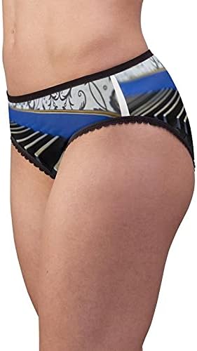 Old Harpsichord Keyboard Panties, Old Harpsichord Keyboard Underwear, Briefs, Cotton Briefs, Underwear, Panties For Women