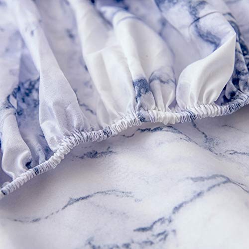 Lençol Justo Capa de Cama Colchão de Mármore Capa de Colchão Capa Protetora Lençol Capa de Proteção