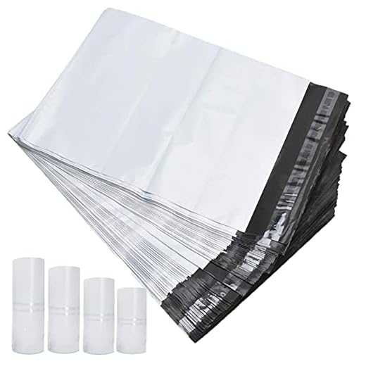Mengger Postpåsar 100 st stora plastpåsar självtätande förpackning förpackning porto postpåsar kuvert poly postpaket flera storlekar 16 x 22 cm, 17 x 30 cm, 20 x 30 cm, 25 x 35 cm