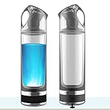 [PROTECCIÓN SEGURA Y AMBIENTAL] Esta taza enriquecida con hidrógeno está hecha de plástico ABS apto para alimentos, libre de BPA, segura y pura. Taza rica en hidrógeno con diseño de hebilla de cubierta de taza, mejor sellado, fácil operación; su base con almohadilla EVE, estable y antideslizante.