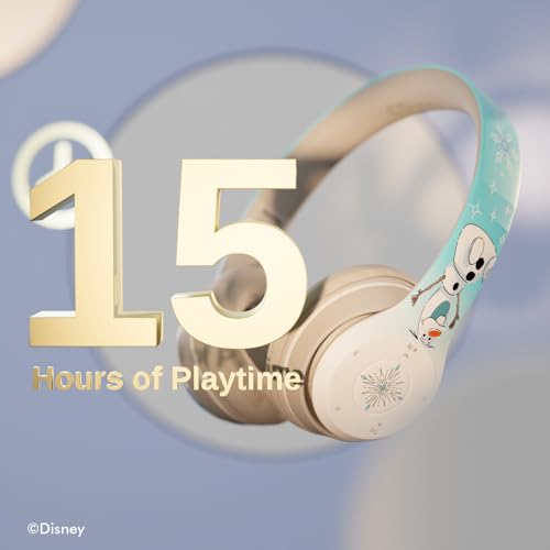 Disney Frozen Bluetooth Headphones - Over The Ear Bluetooth Wireless Headset with Built-in Mic and Up to 15 Hrs Playtime - image 2