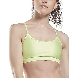 Core-10-by-Reebok-Womens-Strappy-Shiny-Light-Support-Sports-Bra Core 10 by Reebok Women's Strappy Sports Bra, Light Support, Energy Glow, Small