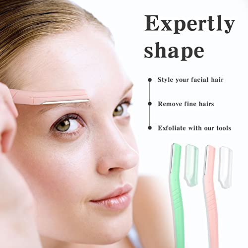 Eyebrow-Razor-Dermaplaning-Tool-Sangle-Sopffy-6-Pcs-Face-Razors-for-Women-Sensitive-Skin-Eyebrow-Trimmer-Facial-razor-Face-shavers-with-Safety-Cover-for-women-Skincare